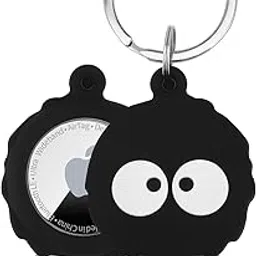 Soft Silicone Case Cover for Airtag with Key Ring, Compatible with Apple Air Tag Holder Keychain for Keys, Luggage, Pets Dog Cat Collar, Backpack, Anti-Lost Cute Protector Holder for AirTag-picture-53