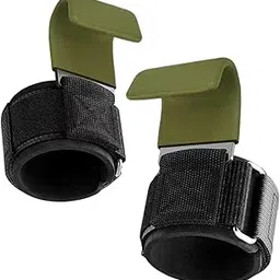 Bnf® 2x Weight Lifting Hooks Fitness Powerlifting Grips for Gym Powerlifts Liftups Green|Sporting Goods| Gloves Straps & Hooks-image-98