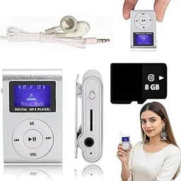 Drumstone 𝟓+𝟓 𝐘𝐄𝐀𝐑 𝐆𝐔𝐀𝐑𝐀𝐍𝐓𝐄 Mini MP3 Player with 𝟖𝐆𝐁 SD Card, LCD Screen, Expandable Storage, Back-Clip, Long Battery Life, Durable Body – Music Player with Earphones 𝐒𝐈𝐋𝐕𝐄𝐑-picture-25