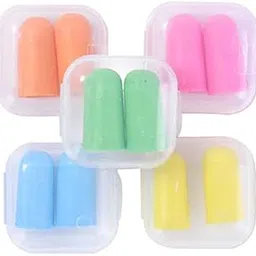 james healthplus James 5 Pairs Soft Foam Ear Plugs Tapered Travel Sleep Noise Prevention Earplugs Improve Sleep Hearing Protection-picture-58
