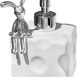 Manual Soap Dispenser Salon Dispenser Sturdy Empty for Countertop Hotel Home Small Bunny-picture-52