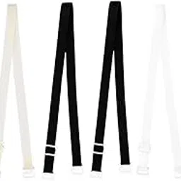 uxcell Clear Invisible Adjustable Replacement Bra Shoulder Straps for Women 3 Colors-1 10 mm Width-picture-23