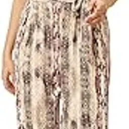 le bourgeois Snake Print Jumpsuit, Short Sleeve Belted Maxi Length, Burgundy and White Pattern-picture-25