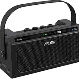 AROMA TG-08 Portable Electric Guitar Amplifier with Bluetooth 5.0, USB-C Rechargeable Battery, 8W Power, DSP Effects (Clean/Overdrive/Delay/Reverb), 20 Rhythms and Metronome - Ideal-image-69