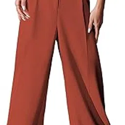 Women High Rise High Waist Trousers Flared Korean Style Formal Pants| Elegant for Office, College & Events-image-79