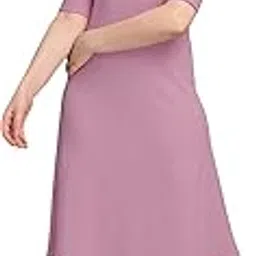 purvaja Women's Solid Half Sleeve Knee-Length Dress-picture-34