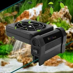 VAYINATO® Single Head Fish Tank Cooling Fan System, 2 Wind Speed Adjustable Cooling Fan Fish Tank Cold Wind Chiller, Angle Adjustable Clip On Chiller (Black) by Petzlifeworld-image-11