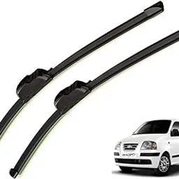 Auto Hub Frameless Car Wiper Blades Compatible with Hyundai Santro Xing - Set of 2,(D-20,P-16)-image-70
