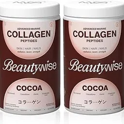 Beautywise Advanced Marine Japanese Collagen Peptides 400g For Skin, Hair & Nail Supplement Radiance|Glutathione, Resveratrol, Hyaluronic Acid & Vitamin (Cocoa) (50 Servings)-picture-23