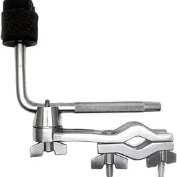 TUOREN Cymbal L-Arm Rod with Bracket Holder Extension Arm Attachment, Cymbal Boom Arm with Drum Set Mounting Clamp, Cymbal Stand Clamp with Boom Arm for Drum Set Accessories Silver-picture-14