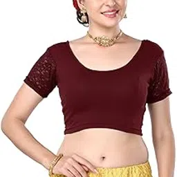 finestfit Women's Cotton Lycra Stretchable Readymade Saree Blouse/Choli B-1010_New-picture-28