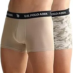 u.s. polo assn. Men's Cotton Blend Classic Solid Trunks-picture-20