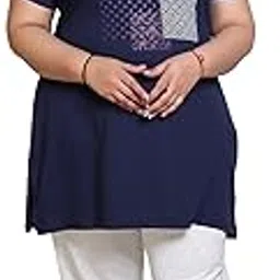 comfytown Women's Plus Size Cotton Blend Co-Ord set Half Sleeve Printed Round Neck | Women's Printed Night Dress, Loungewear, Nightwear, Night Suit, Daily Use Top and Pyjama Set For Women | MGS-1100_P-picture-23
