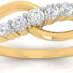 avsar Jewellery 18k (750) Yellow Gold and Solitaire Ring for Women-picture-34