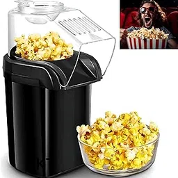 DRUMSTONE ( Exclusively 𝐋𝐚𝐮𝐧𝐜𝐡 5+5Years Warranty ) KT Pro-05 Electric 1200W Hot Air Popcorn Maker for Home – Oil-Free, Healthy Snack Machine for Kids & Adults- 𝐁𝐋𝐀𝐂𝐊-image-44