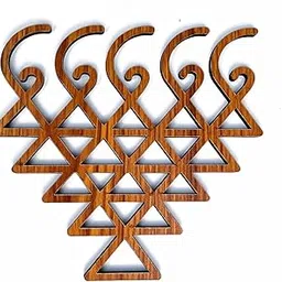 Ritwika's Wooden Saraswati Yantra Mandala Wall Art Round Decorative Hanging, for Pooja Room, Home Decor & Living Room | Size Starts from 15 x 15 Cm (6 Inches), Set of 1-picture-22