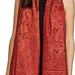 pashtush Women's Kashmiri Jamawar Shawl, Deep Maroon-picture-11