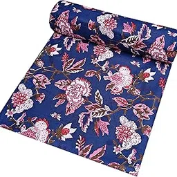 Fashionmart Pure Cotton Unstitched Jaipuri Handmade Digital Printed Fabric Material for Women Kurta/Blouse/Palazzos/Piece Material for Women’s (3.5 Meter)-image-66