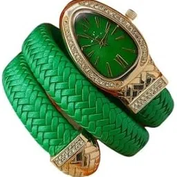 Vaishnavi Store | Snake Shaped Bangle Watch for Women – Elegant Quartz Bracelet Watch with Oval Dial, Fashionable & Stylish Design-picture-50