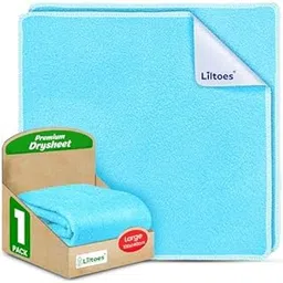 LILTOES Dry Sheet | LILTOES Fleece Baby Bed Protecting Mat | Mattress Protector (Medium)-picture-16