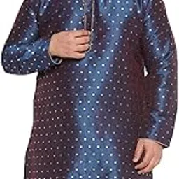 vastramay plus Men's Silk Blend Kurta-picture-53