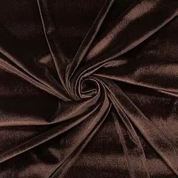 Dark Brown Velvet Solid Dyed Fabric Decorative Soft Smooth Silky Cloth, Use for Gown, Dresses, Decoration, Sofa, Pillow Cases Ect. 44/45" Width. (2 Meter)-picture-19