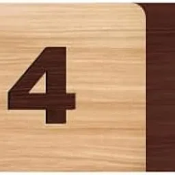SRGInfotech - ROOM NUMBER PLATES - 4| Wood texture acrylic PLATES | Easy installation type double sided tape fixed on backside-image-82