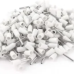 100Pcs 0.5mm² Insulated Copper Crimp Terminal E0508 (White) (100)-picture-25