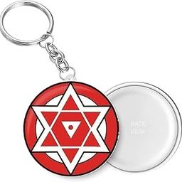 peacockride Janasena Party I JSP I Key Chain (Plastic, Multicolor, 44mm)-picture-45