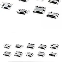 2 Packs Micro USB 5Pin Female Socket Connector Port-picture-10