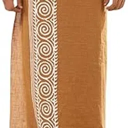 crystalheal; designing the destiny CRYSTAL HEAL Men's Cotton Traditional Tribal Dhoti | Handcrafted Indian Ethnic Wraparound | Soft & Breathable Fabric | Comfortable Fit for Puja, Meditation, Yoga, and Festive-picture-22