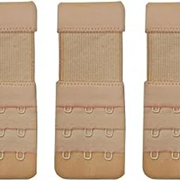Bra Hook Extender for Women | Adjustable Elastic Strap Extension | 2 Hook & 3 Hook Combo | Comfortable Bra Band Extension (Pack of 3) FASHION-image-13