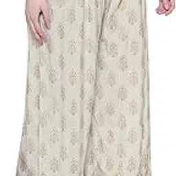 Women's Premium Rayon Full Booty Print Palazzo-image-2