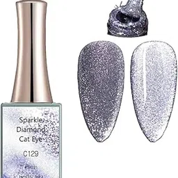 CANNI Gel Nail Polish Sparkle Diamond Cat Eye Gel Series UV Gel Nail Art Starter Manicure Salon DIY at Home - C129-image-78