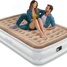 Air Mattress Full with Built in Pump, Upgraded Blow Up Mattress, Inflatable Mattress for Camping Guest Home-image-33