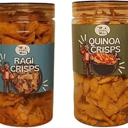 LAVITA Healthy Snacks (Ragi & Quinoa,) | All Natural Real Crisps | Vacuum Cooked for Extra Crunch | Vegan, Gluten-Free & No Preservatives | Handmade Tasty Crisps for Kids & Adults | Perfect Anytime Snack 150g Each Combo Pack – (Pack of 2)-picture-19