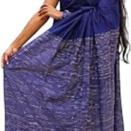 Khadi Cotton Saree for Women with Tassels – Kolkatta Style Cotton Saree |Cotton with stripes and tassels | Sari under 500-image-87