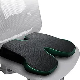 Trajectory Hip Pillow with ADVANCEDX Memory Foam & GRIDMATRIX Fabric for Ultimate Tailbone Pain Relief and All-Day Comfort in Office Chairs(Ergonomic Butterfly Wing Design) image 1