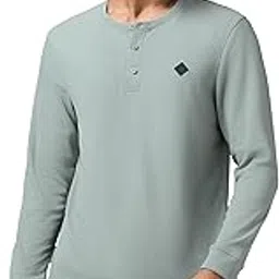 technosport Men's Slim Fit Henley Neck Textured Long Sleeve T-Shirt with Quick Dry, UPF50+ for Gym, Sports & Regular Use-picture-21