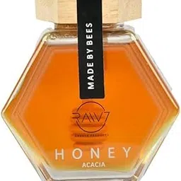 Raw7 Acacia Honey NMR tested from Germany | 100% Pure Raw and Unprocessed 450gm Honey Jar with Wooden Honey Dipper-picture-16