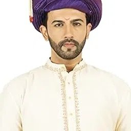 PRIYAKANT SAFAWALA Traditional Handstitch Ready To Wear Purple Colour Peshwai Pagdi (Turban/Safa) For Special Maharashtra Wedding And Traditional Function Use It For Man (Free Size)-picture-49
