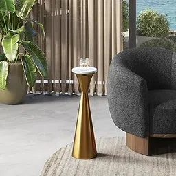 Urban Ladder Rossini Drink Table in Gold Finish-picture-11