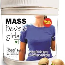Develo Weight Mass Gainer Protein Shake Powder for Fast Gain in women girls, Nutrition Food Supplement, Protein Drink with Natural Fat Energy I 27 Vitamins & Minerals I 500gm Elaichi Pista Flavour-image-39