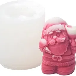 AAI Planet Candle Mold I 3D Fondant Silicone Scented Wax Mould I Special for Christmas Succulent Molds for DIY Handmade Aromatherapy Ornament Soap Cake D�cor, Resin Art Craft (Santa Cluse)-picture-11