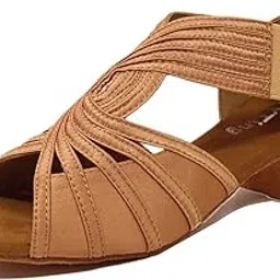 yyting Low Heel Women Ballroom Dance Shoes Salsa Batchata Social Beginner Practice Wedding Dancing 1.5in Heels YT04-picture-15