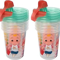 The First Years Take & Toss CoComelon Sippy Cups 10 oz 8 Toddler Cups, Blue, Y11768AZ1, 8 Count (Pack of 1)-picture-25