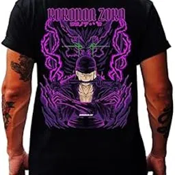 darkbuck Anime T Shirt for Men and Women Regular Roronoa Zoro Tshirts Unisex Pure Cotton Casual Wear Round Neck T-Shirt-picture-15