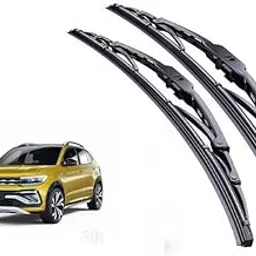 PWX Front Windshield Wiper Metal Type Windshield Wiper Blades/Perfect Fitting Suitable for Taigun, Size - 24"+18"-image-49
