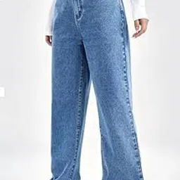 dollfashion Women's Denim Straight Fit Boyfriend Jeans BLACK-28-picture-10