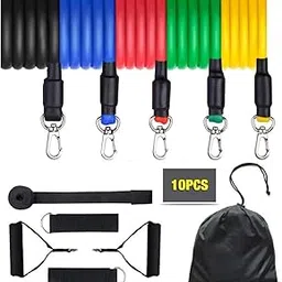 ALCHEMY Chest Expander Resistance Band Shaped Exercise Elastic Bands for Workout Fitness with Handle Double Toning Tube for Home Workout-picture-44